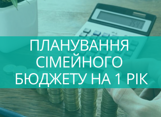Планування сімейного бюджету на рік – приклад Любомира