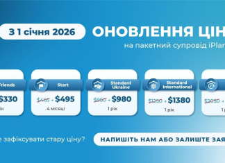 iPlan.ua повідомляє про оновлення цін на пакетний фінансовий супровід з 2026 року